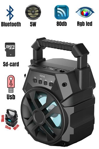 Platoon PL-4535 Bluetooth Hoparlör Siyah