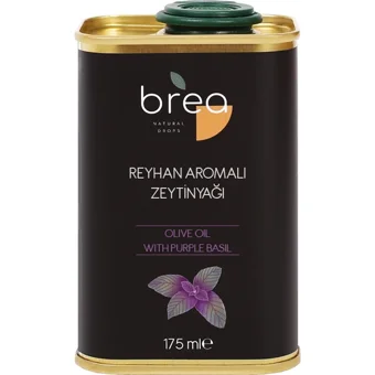 Brea Natural Drops Reyhan Aromalı Teneke Sızma Zeytinyağı 175 ml