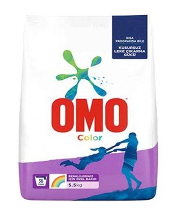 Omo Matik Renkliler İçin 216 Yıkama Toz Deterjan 6x5.5 kg