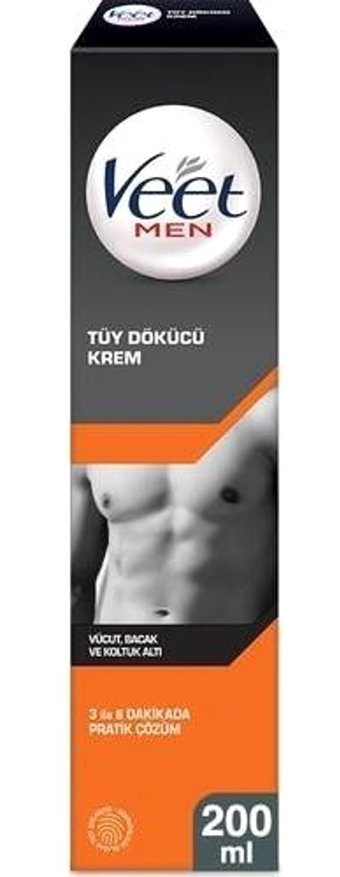 Veet Men Koltuk Altı Bacak Genital Bölge Erkek Tüy Dökücü Krem 200 ml