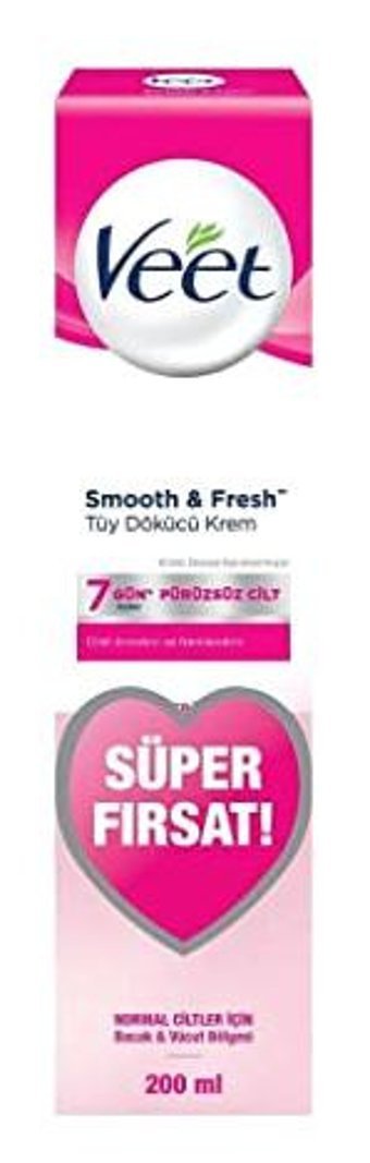 Veet Normal Ciltler İçin Koltuk Altı Bacak Genital Bölge Kadın Tüy Dökücü Krem 200 ml