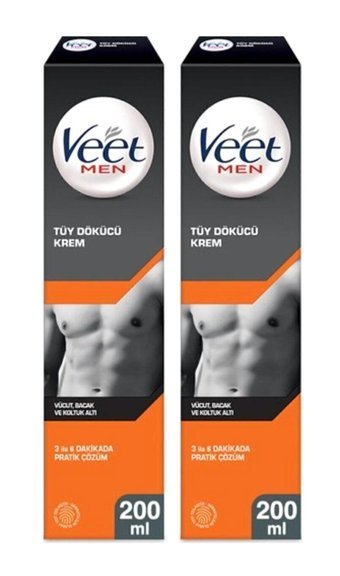 Veet Normal Ciltler İçin Koltuk Altı Bacak Genital Bölge Erkek Tüy Dökücü Krem 2x200 ml