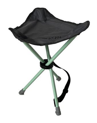 Platan Stool Ones T Bez Katlanır Kamp Taburesi Siyah