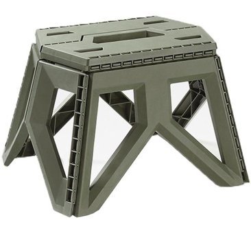 Halin Outdoor Plastik Katlanır Kamp Taburesi Haki