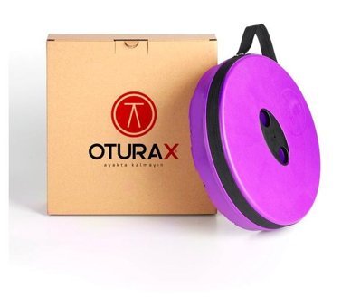 Oturax Plastik Katlanır Kamp Taburesi Mor
