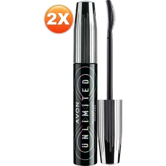 Avon Unlimited Kirpiklere Kalkık Görünüm Veren Hacim Veren Çift Taraflı Siyah Maskara