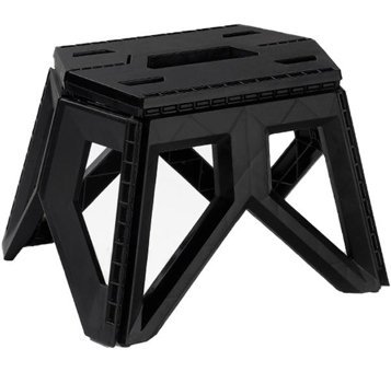 Halin Outdoor Plastik Katlanır Kamp Taburesi Siyah