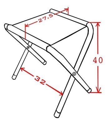 Milina Outdoor Bez Katlanır Kamp Taburesi Çok Renkli