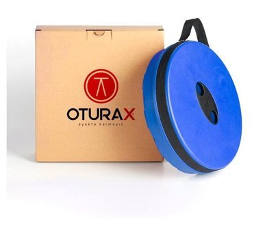 Oturax Plastik Katlanır Kamp Taburesi Lacivert