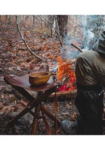 Rknoutdoor Katlanır Kamp Taburesi Kahverengi