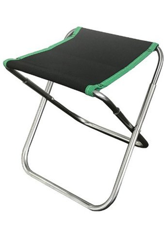 Halin Outdoor Bez Katlanır Kamp Taburesi Siyah