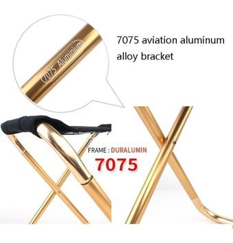 Cbtx Global Cls 7075 Alüminyum Alaşımlı Katlanır Kamp Taburesi Siyah