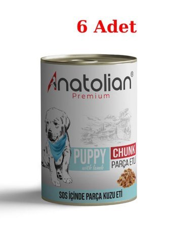 Anatolian Premium Puppy Kuzu Aromalı Soslu Yetişkin Köpek Maması 400 gr 6'lı