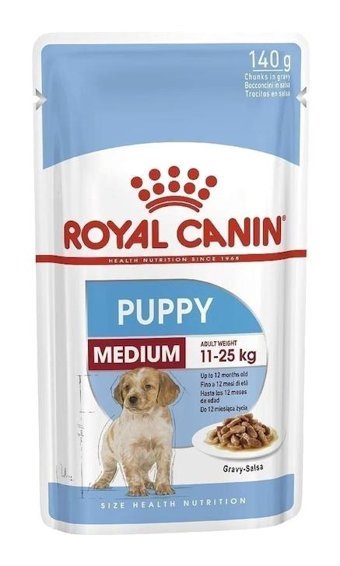 Royal Canin Pupy Tavuk Aromalı Parça Etli Yavru ve Yetişkin Köpek Maması 140 gr Tekli