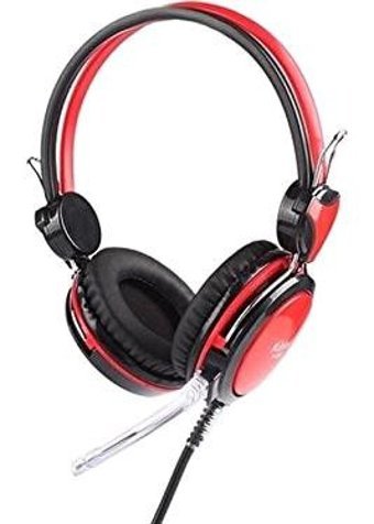 Kubite T-420 3.5 mm Gürültü Önleyici Mikrofonlu Kablolu Kulak Üstü Kulaklık Kırmızı-Siyah