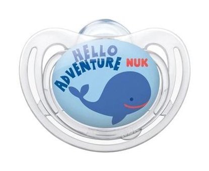 Nuk Free Style 0-6 Ay Delikli Silikon Emzik Şeffaf