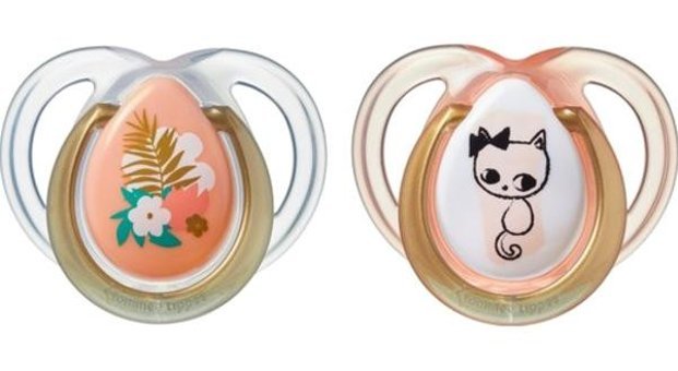Tommee Tippee 0-6 Ay Delikli Ortodontik Silikon 2'li Emzik Mor