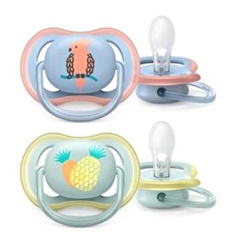 Philips Avent Ultra Air 0-6 Ay Delikli Kiraz Uçlu Silikon 2'li Emzik Yeşil