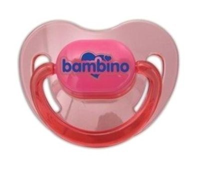 Bambino No:3 18 Ay+ Ortodontik Damaklı Silikon Emzik Pembe