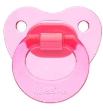 Wee Baby Akide 6 Ay+ Delikli Ortodontik Damaklı Silikon Emzik Pembe