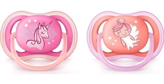 Philips Avent Ultra Air 6 Ay+ Delikli Kiraz Uçlu Silikon 2'li Emzik Sarı