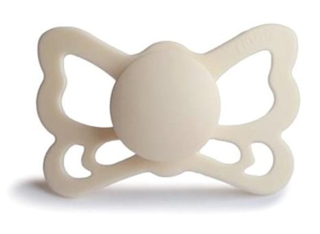 Frigg Butterfly 0-6 Ay Delikli Damaklı Silikon Emzik Gri-Gold