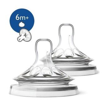 Philips Avent Natural 6 Ay+ Kiraz Uçlu Silikon 2'li Emzik Mercan