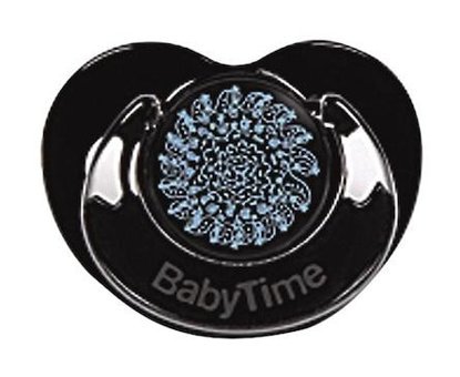 Baby Time BT153 6-18 Ay+ Ortodontik Kiraz Uçlu Damaklı Silikon Emzik Siyah