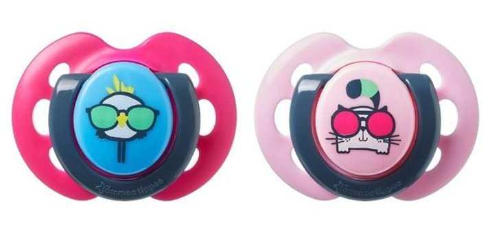 Tommee Tippee Fun Style 0-6 Ay Delikli Ortodontik Kauçuk 2'li Emzik Pembe