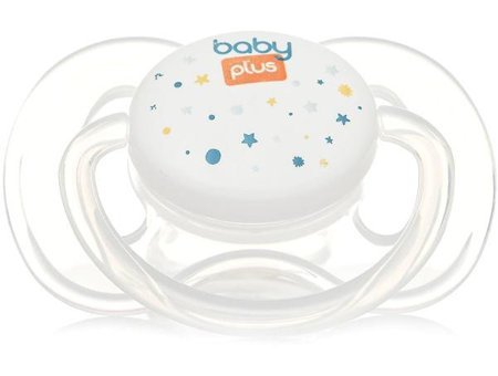 Baby Plus BYP-315 18-36 Ay Kiraz Uçlu Damaklı Silikon Emzik Şeffaf