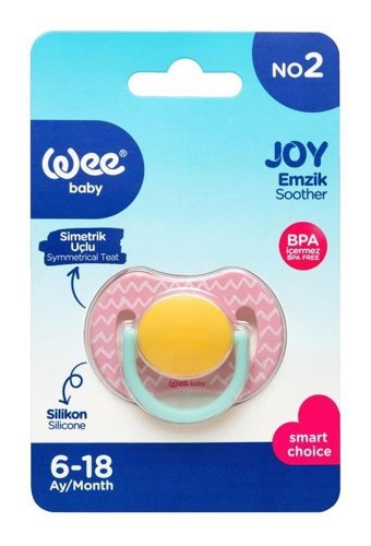 Wee Baby No:2 6-18 Ay+ Delikli Silikon Emzik Pembe