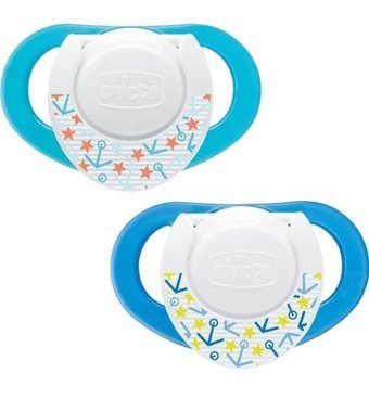Chicco Physio Compact 6-18 Ay+ Ortodontik Damaklı Silikon 2'li Emzik Leylak