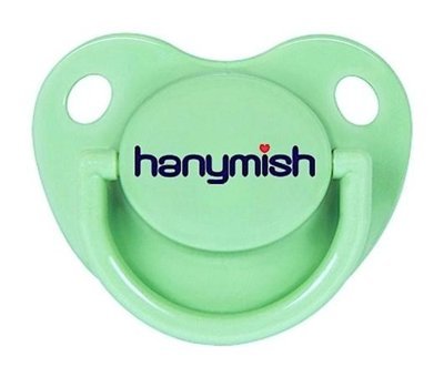 Hanymish No:1 0-6 Ay Delikli Ortodontik Damaklı Silikon Emzik Mavi