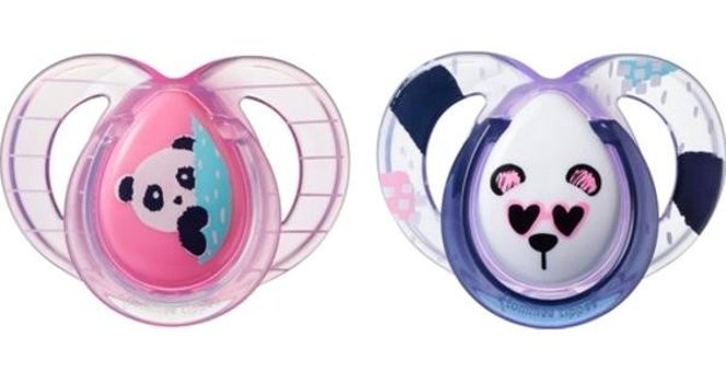 Tommee Tippee Anytime 6-18 Ay+ Delikli Ortodontik Silikon 2'li Emzik Pembe