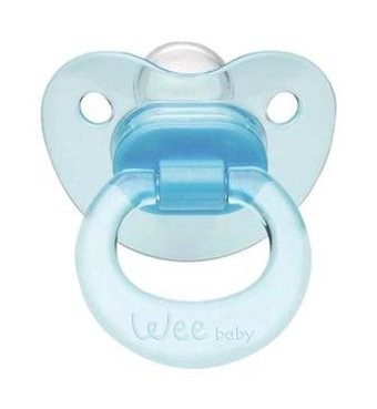 Wee Baby Akide 6 Ay+ Delikli Ortodontik Damaklı Kauçuk Emzik Bej-Pembe