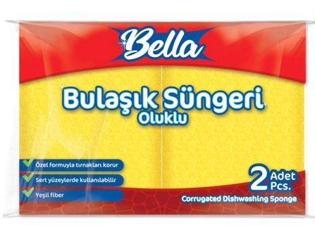 Banat Bella Oluklu Bulaşık Süngeri 2'li