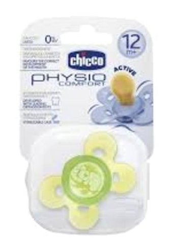 Chicco Physio Comfort 12 Ay+ Ortodontik Damaklı Kauçuk Emzik Lacivert
