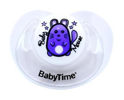 Baby Time Bt137-1 0-6 Ay Ortodontik Kiraz Uçlu Damaklı Silikon Emzik Beyaz