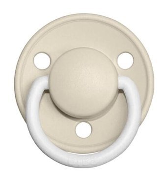 Bibs De Lux 0-6 Ay Delikli Kiraz Uçlu Kauçuk Emzik Mavi
