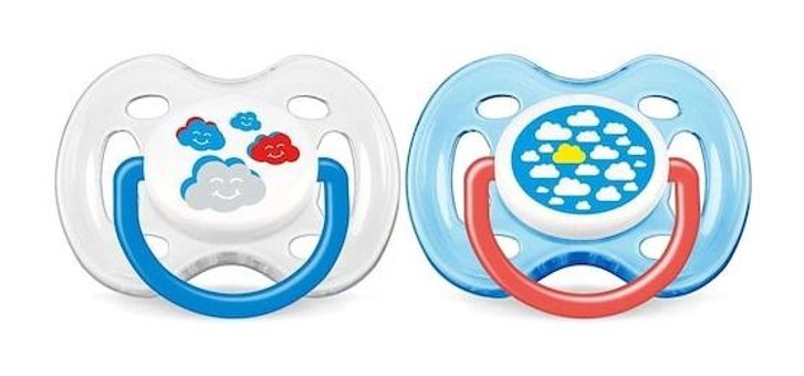 Philips Avent 0-6 Ay Ortodontik Kiraz Uçlu Damaklı Silikon 2'li Emzik Çok Renkli