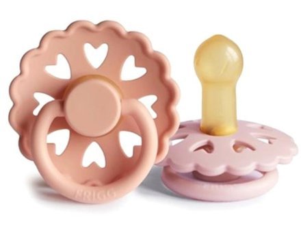 Frigg Fairytale 6-18 Ay+ Kiraz Uçlu Kauçuk 2'li Emzik Pembe