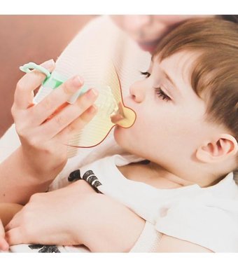 Agubugu Baby 0-12 Ay Delikli Kiraz Uçlu Plastik Emzik Mint