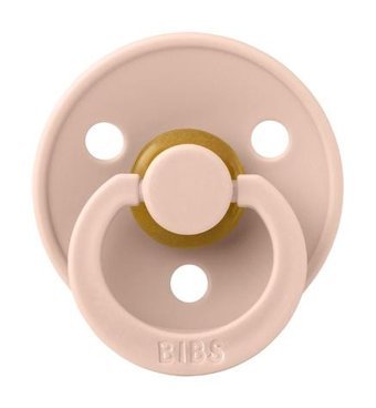 Bibs Colour 0-6 Ay Delikli Ortodontik Kiraz Uçlu Damaklı Kauçuk Emzik Açık Pembe
