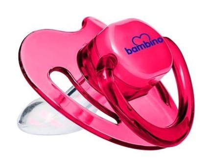 Bambino 6-18 Ay+ Ortodontik Damaklı Silikon Emzik Pembe