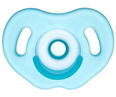 Wee Baby 0-6 Ay Delikli Ortodontik Damaklı Silikon Emzik Gri