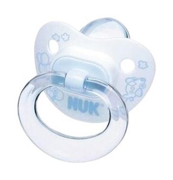 Nuk No:2 4 Ay+ Delikli Ortodontik Damaklı Silikon Emzik Pembe