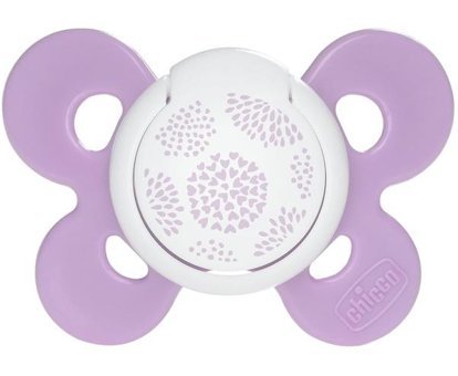 Chicco Physioforma Comfort 18 Ay+ Ortodontik Damaklı Silikon 2'li Emzik Lila