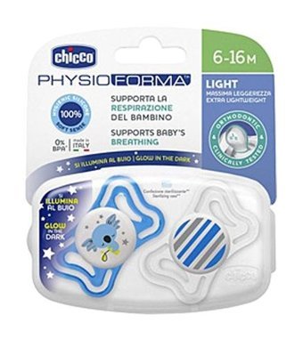 Chicco Physio Light 6-18 Ay+ Ortodontik Damaklı Silikon 2'li Emzik Pembe
