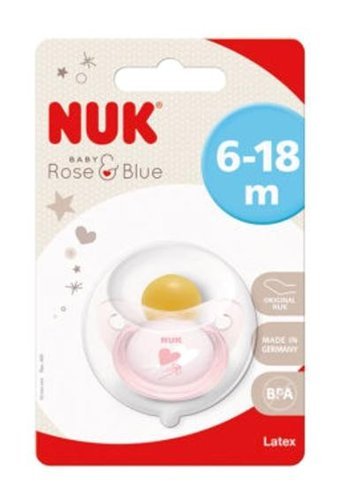 Nuk 6-18 Ay+ Delikli Damaklı Kauçuk Emzik Çok Renkli