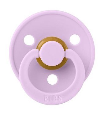 Bibs Colour 6-18 Ay+ Delikli Ortodontik Kiraz Uçlu Damaklı Kauçuk Emzik Mor